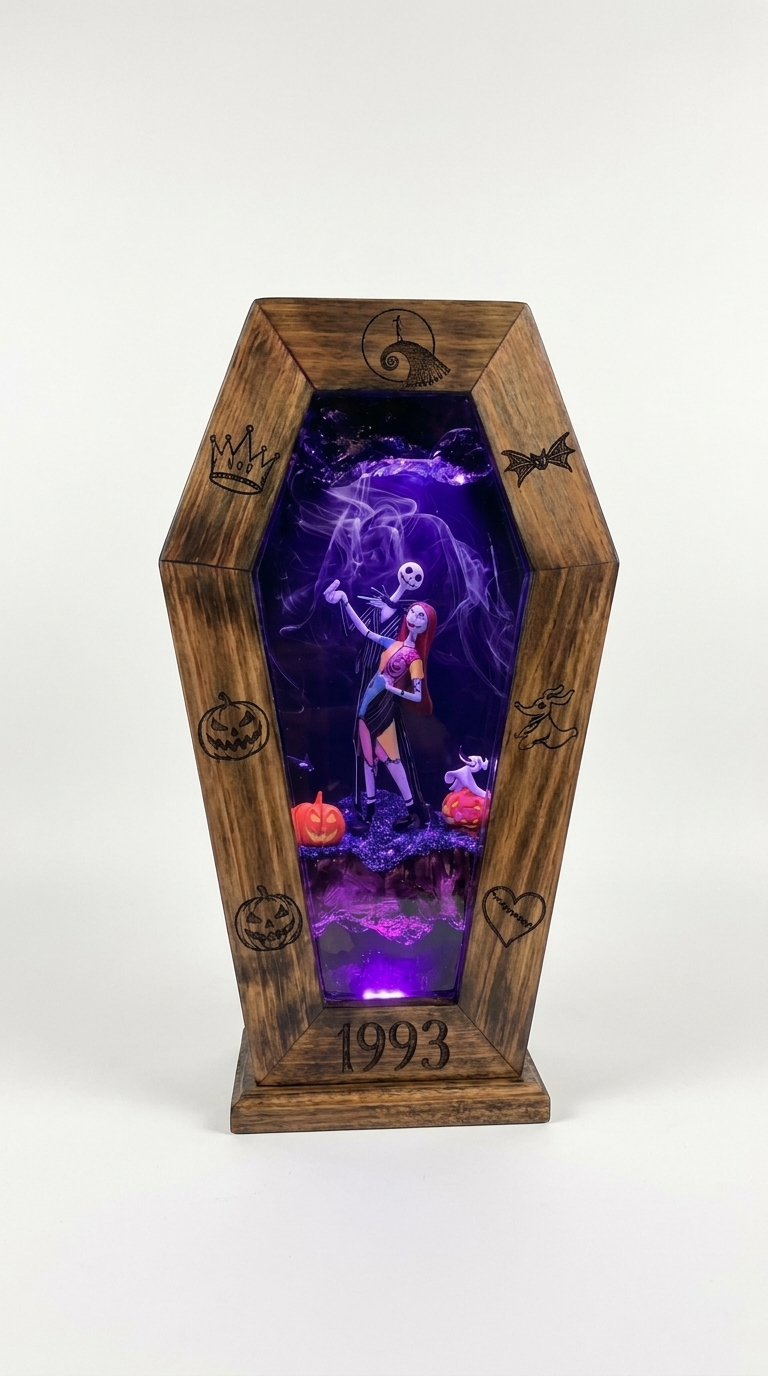 Nightmare Before Christmas Coffin Lamp — 1993