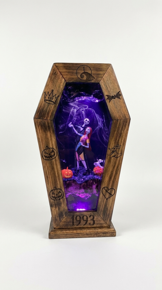 Nightmare Before Christmas Coffin Lamp — 1993
